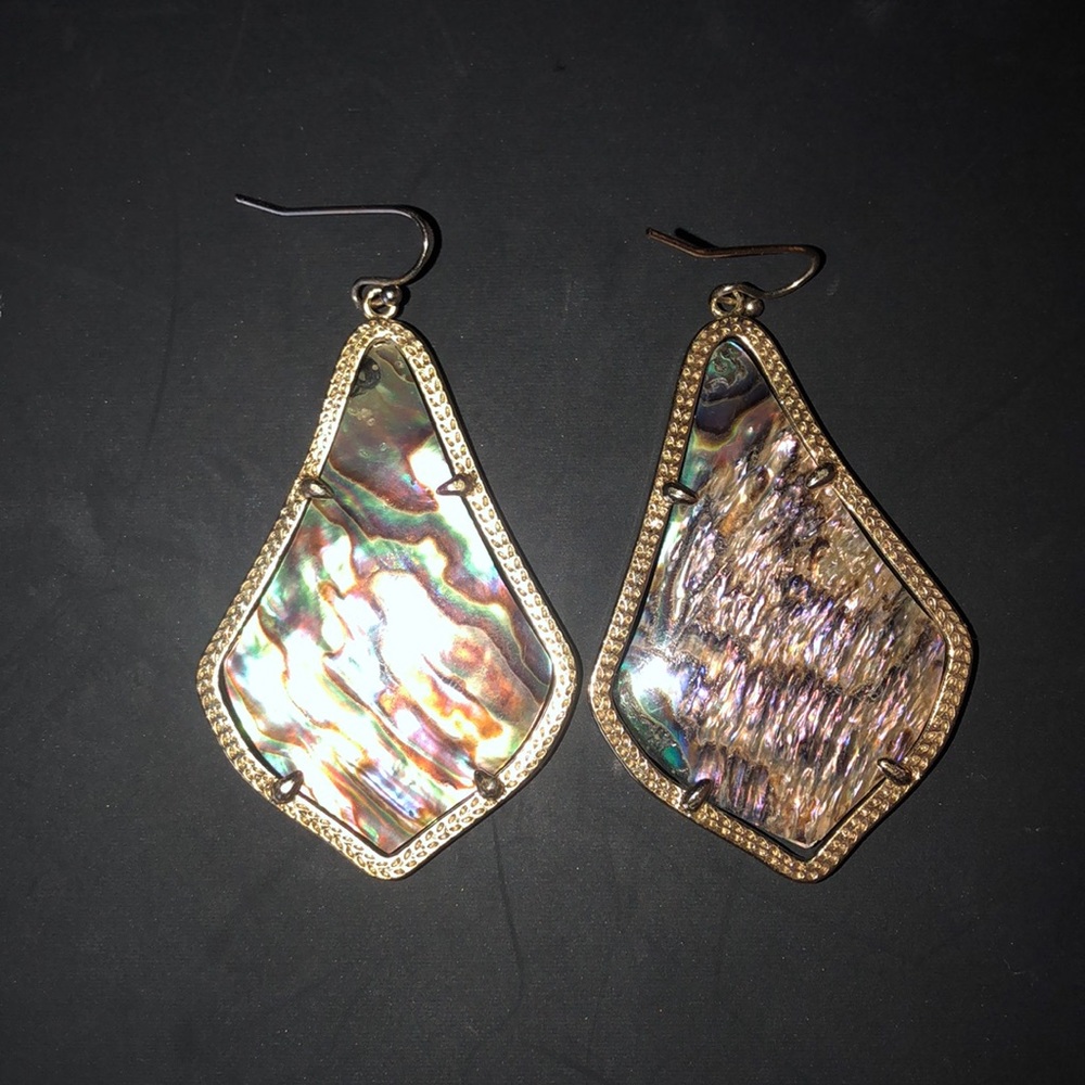 Kendra Scott dark iridescent earrings